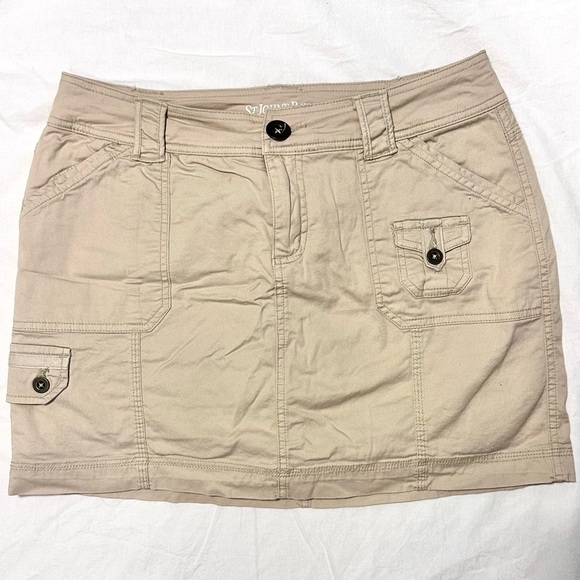 Y2K beige cargo skirt - Picture 1 of 2